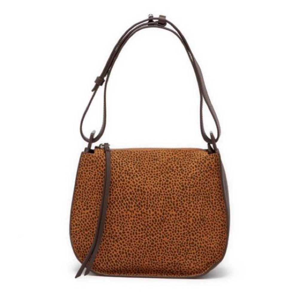 All Saints mini echo calfskin suede leather bag